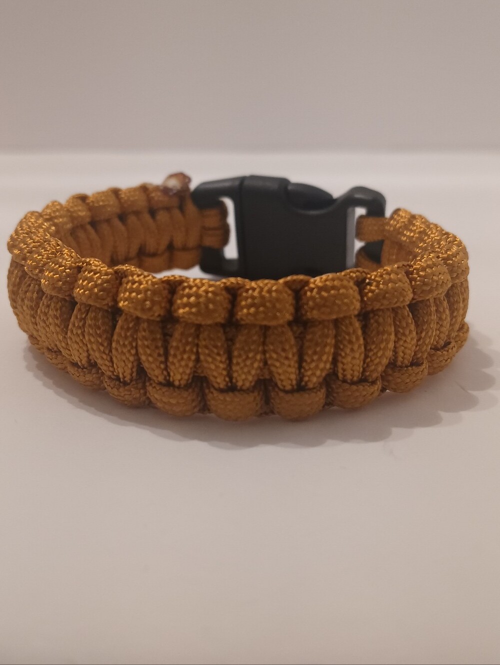 Men's Braided Paracord Bracelet in Metallic Gold - Picture 2 of 3